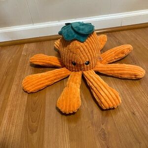 Giftable World Halloween White Octputs  16”Dog Toy Clinker & Squeaker Dog Toy